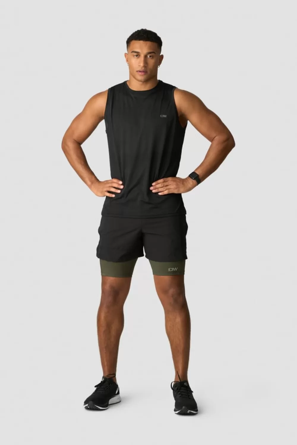 ICIW Mercury Short Tight Shorts Men Pine Green