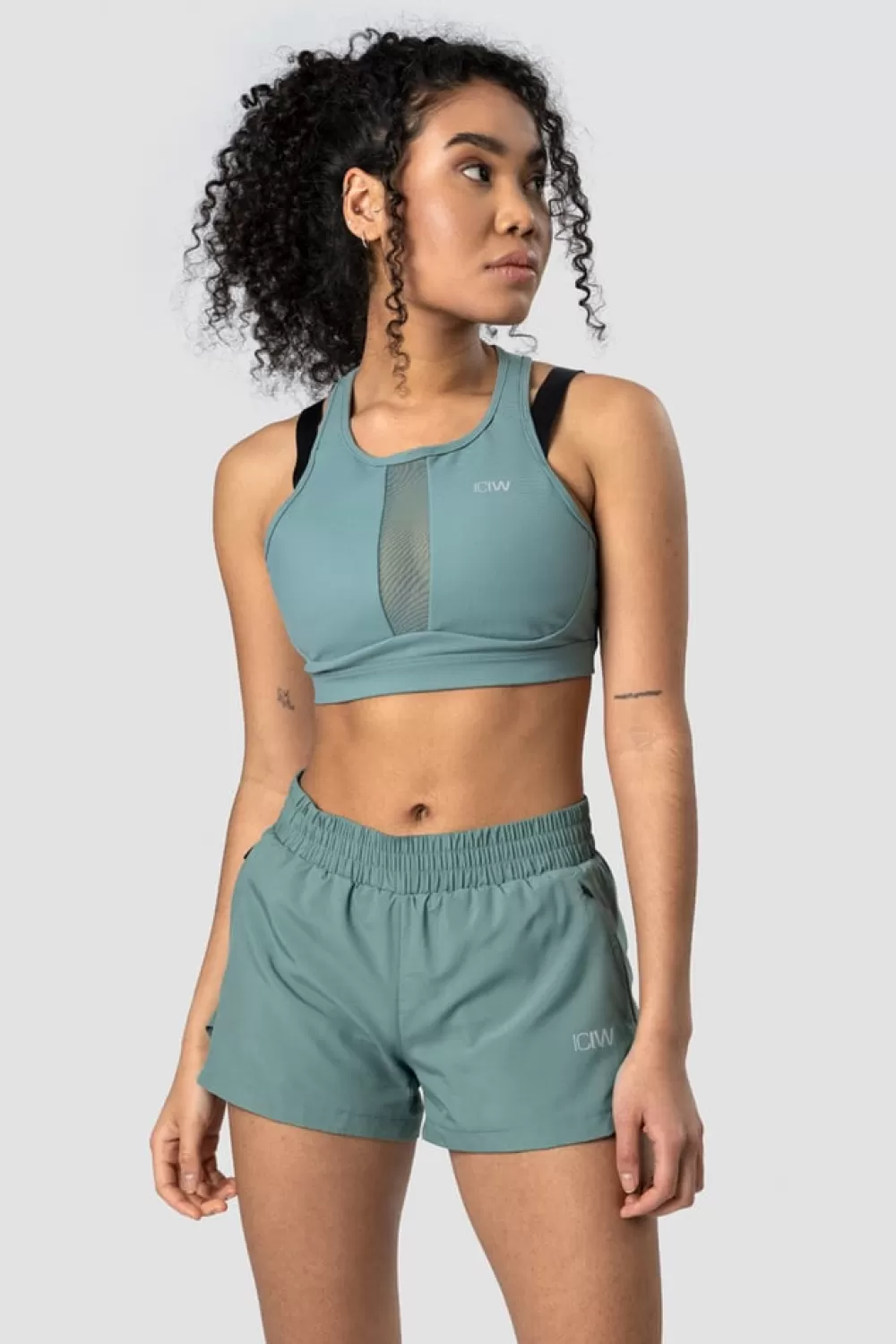 Women ICIW Mercury Sports Bra Aqua Green