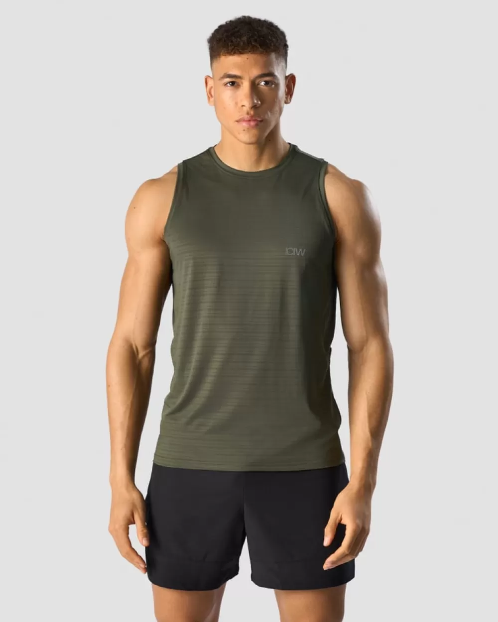 ICIW Mercury Tech Tank Top Pine Green