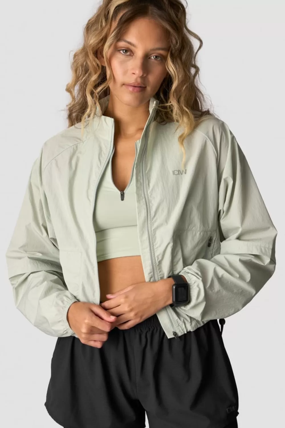 Women ICIW Mirage Cropped Jacket Wmn Faded Sea Green