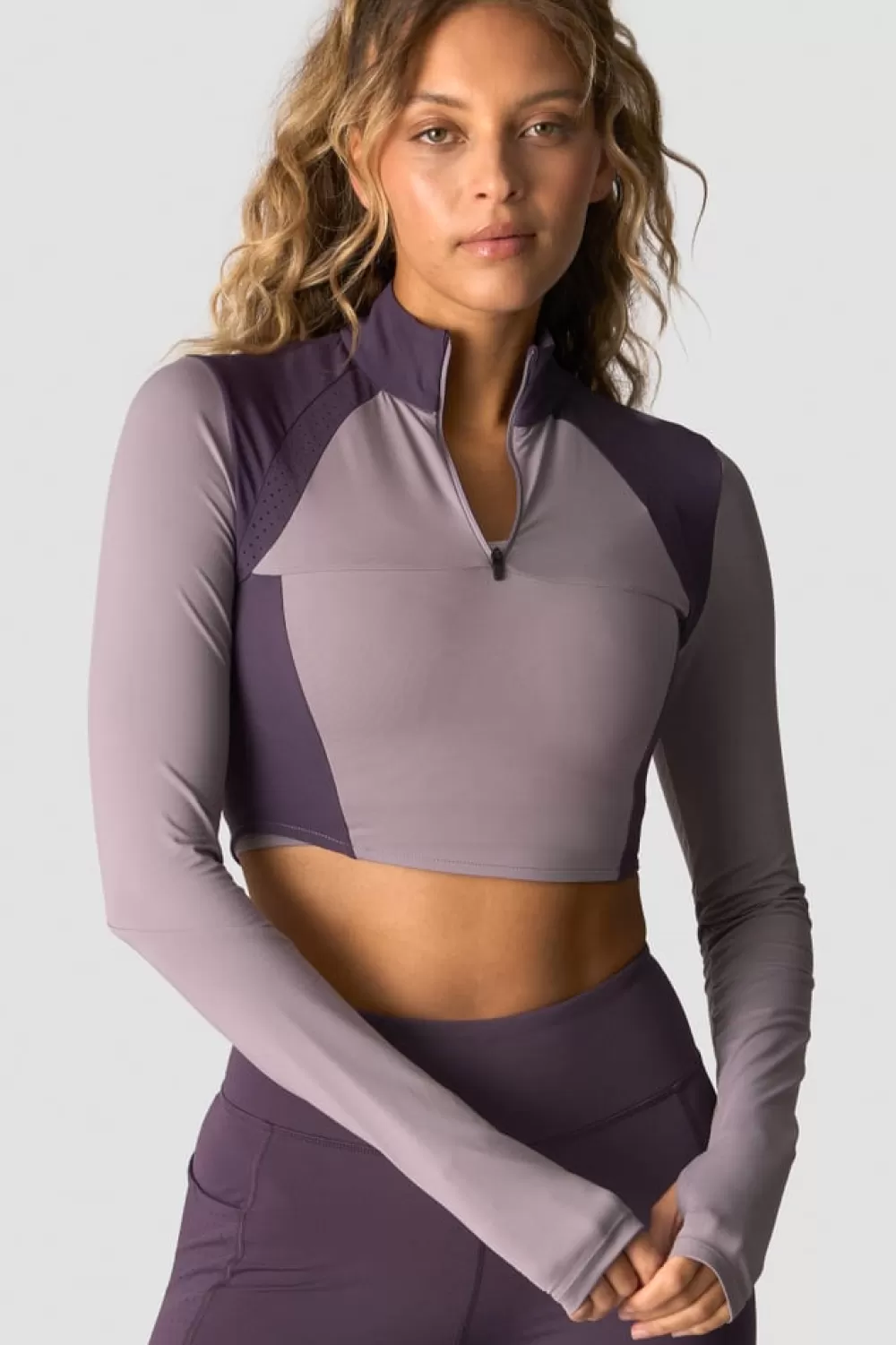 Women ICIW Mirage Cropped Long Sleeve Wmn Faded Violet