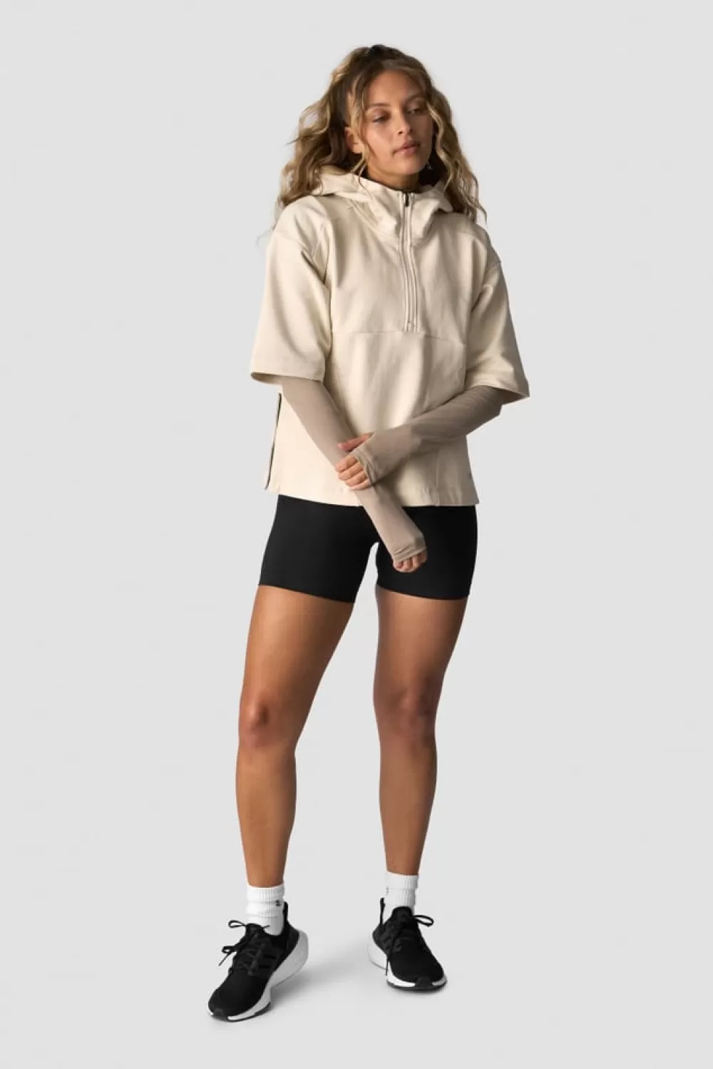 Women ICIW Mirage Mid Sleeve Hoodie Wmn Light Beige