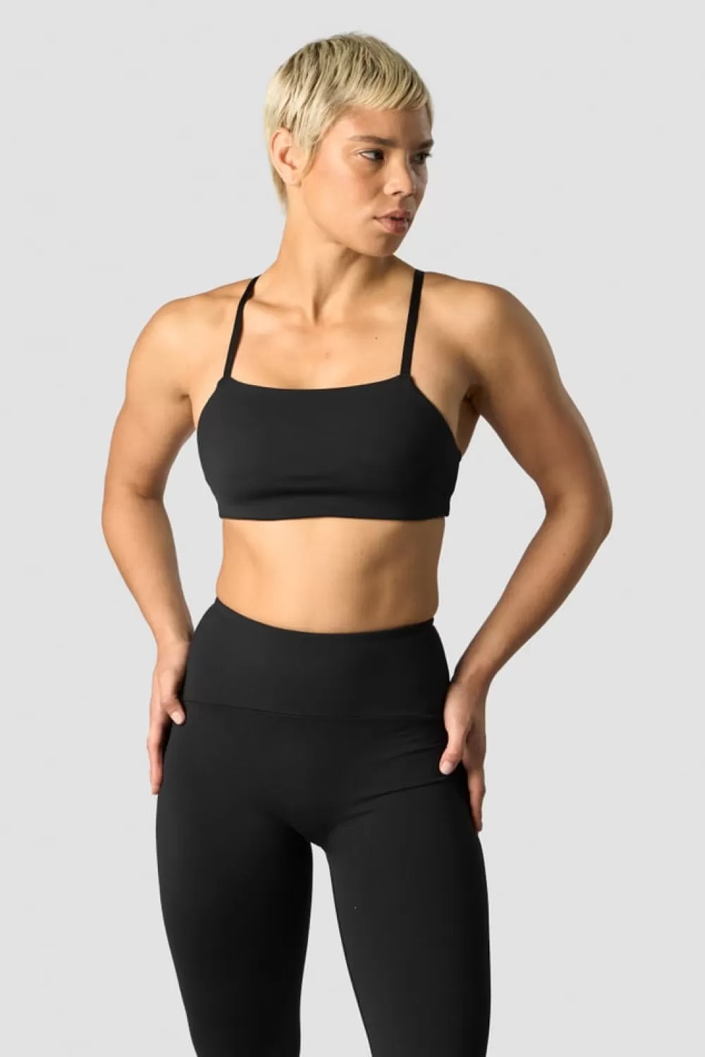 Women ICIW Nimble Adjustable Sports Bra Black