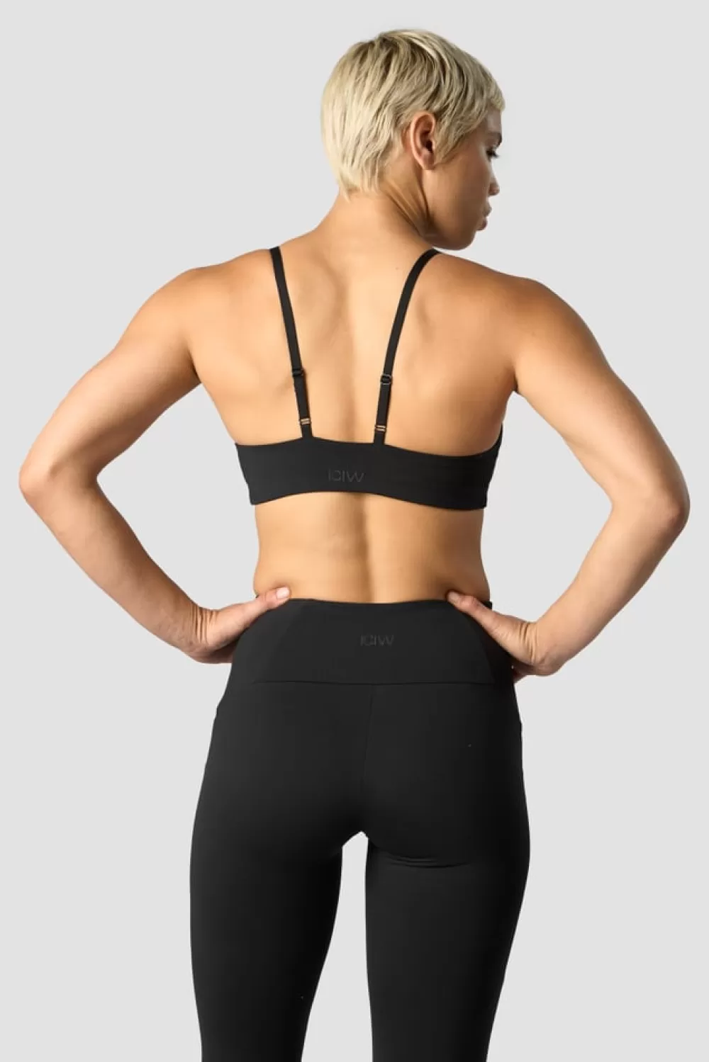 Women ICIW Nimble Adjustable Sports Bra Black