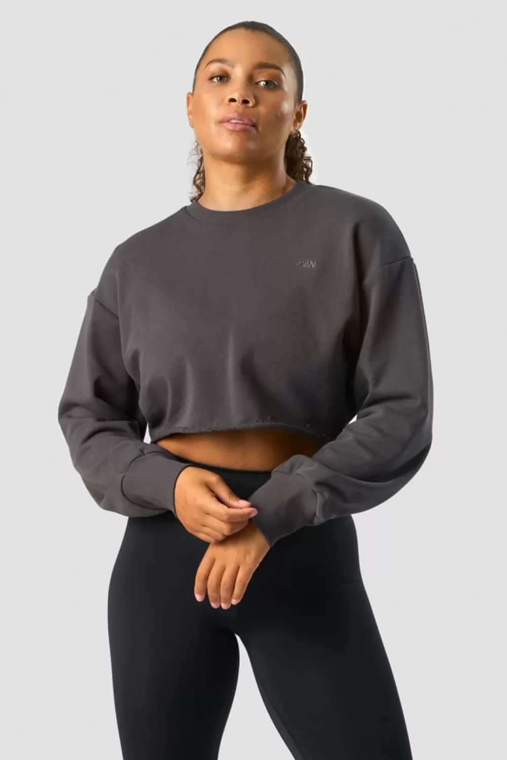 Women ICIW Nimble Cropped Crewneck Clay