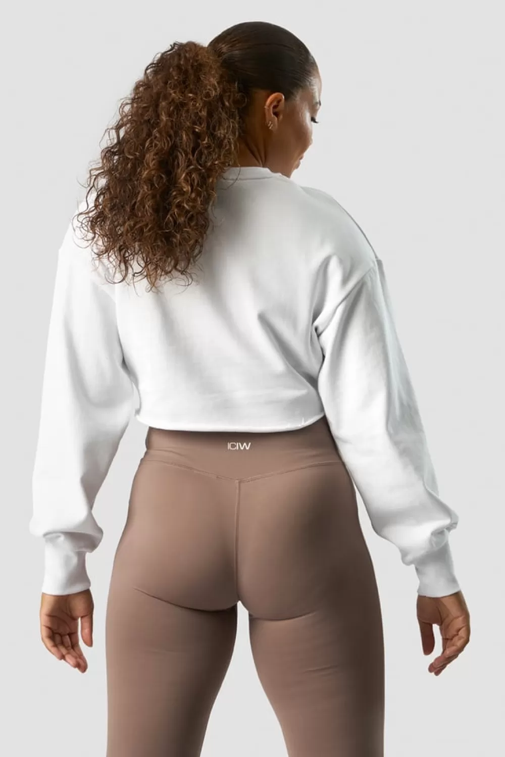 Women ICIW Nimble Cropped Crewneck White