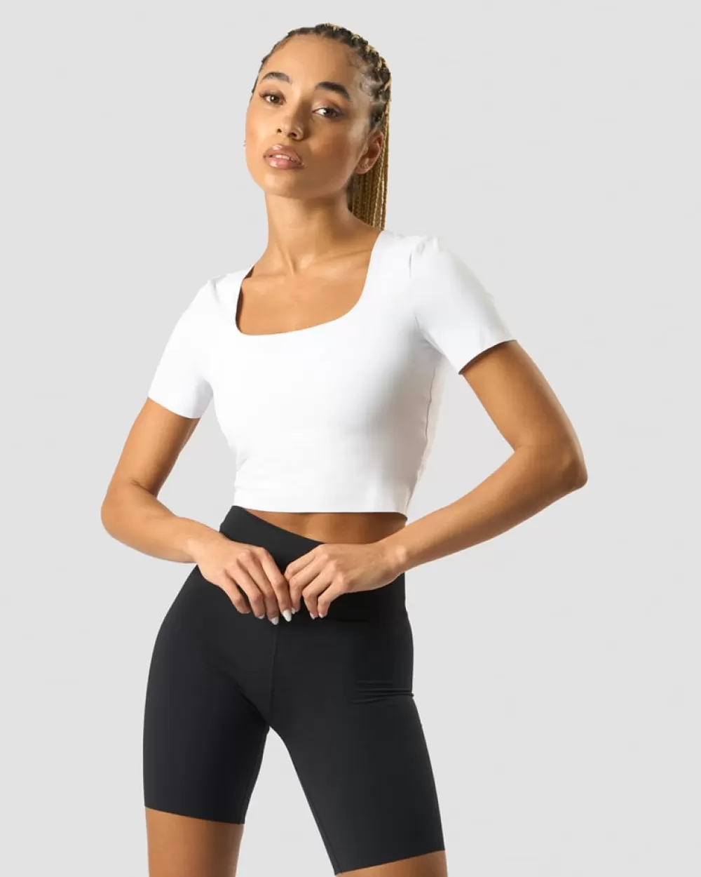 Women ICIW Nimble Soft Cropped T-shirt White