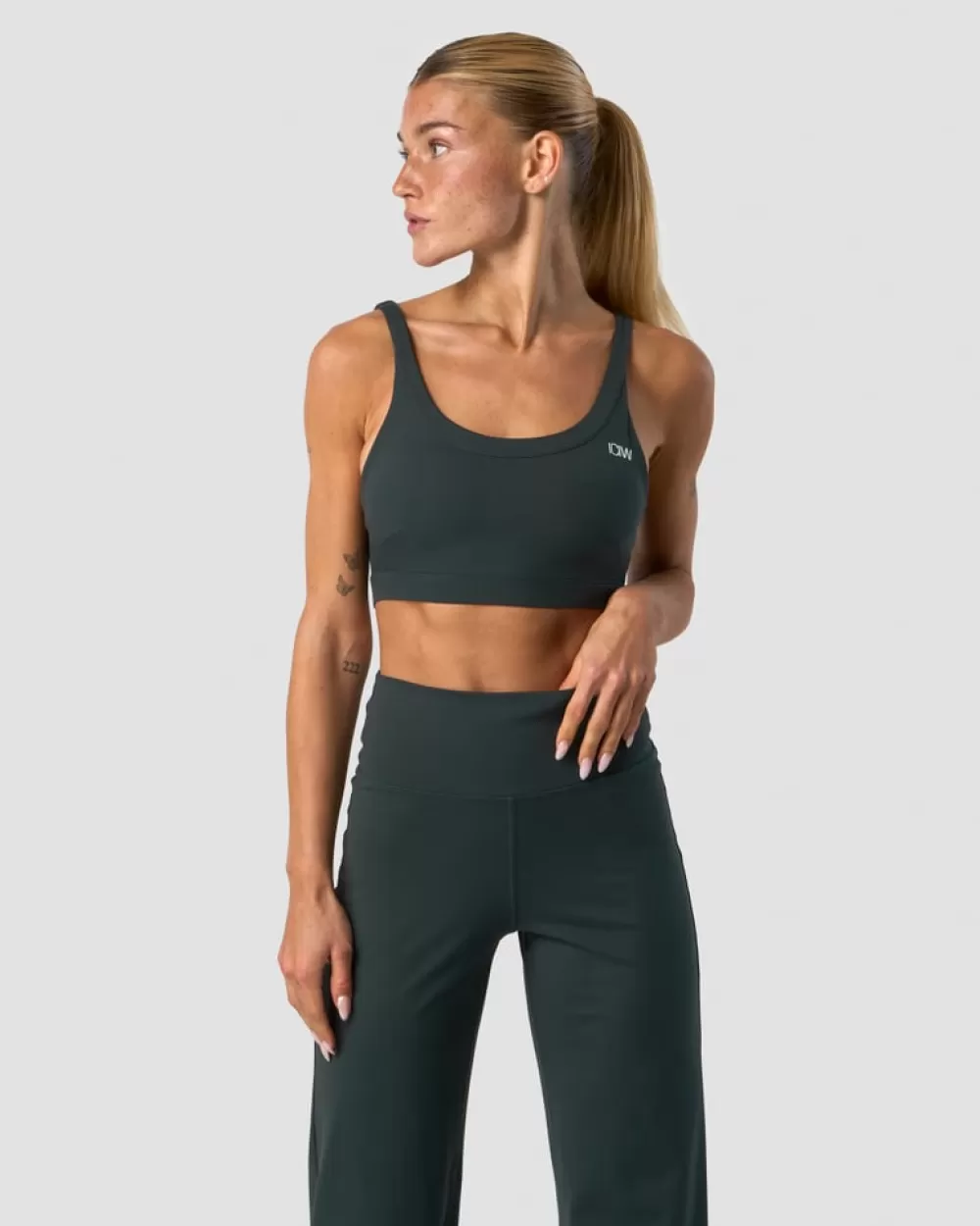 Women ICIW Nimble Sports Bra Dark Green