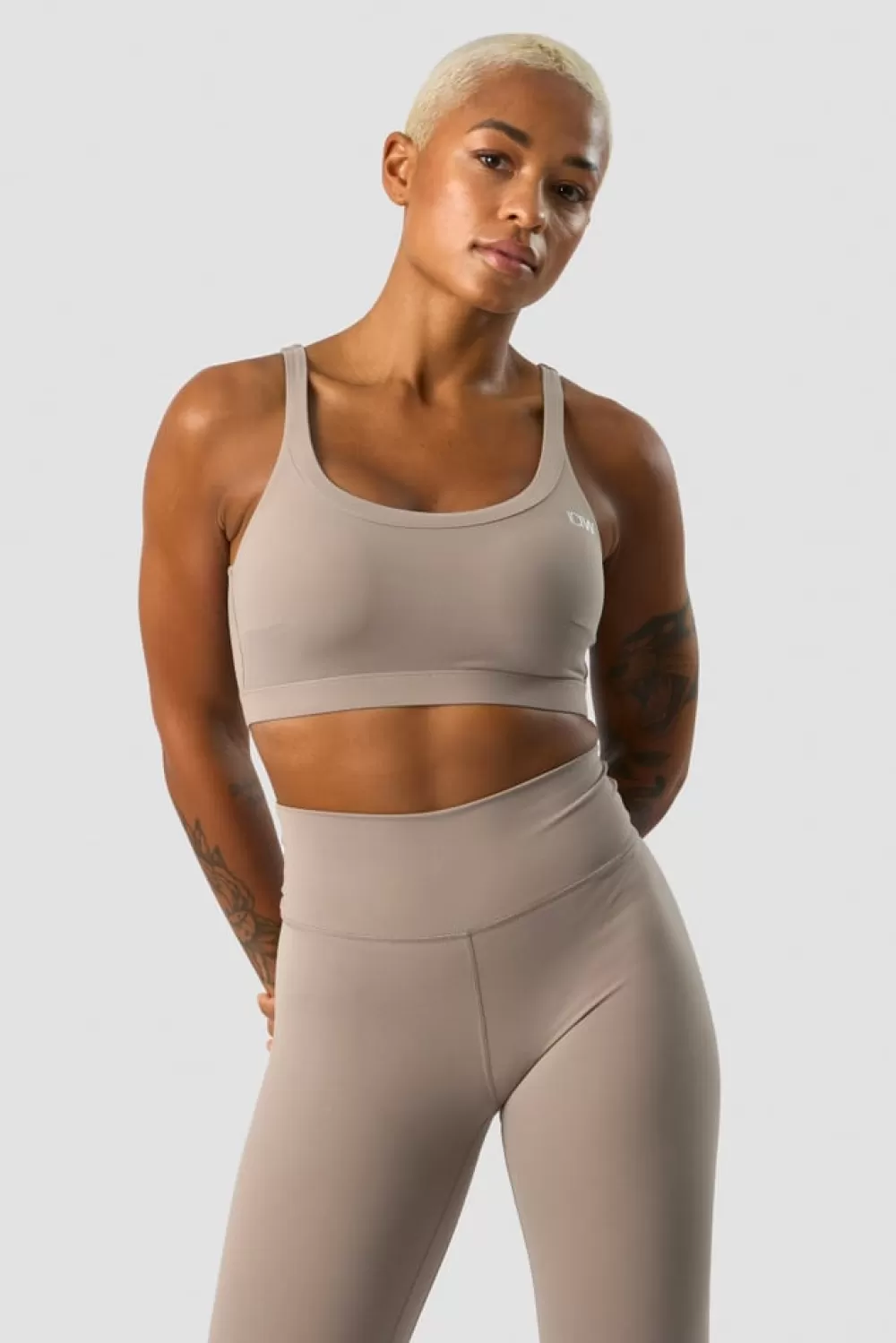 Women ICIW Nimble Sports Bra Greige