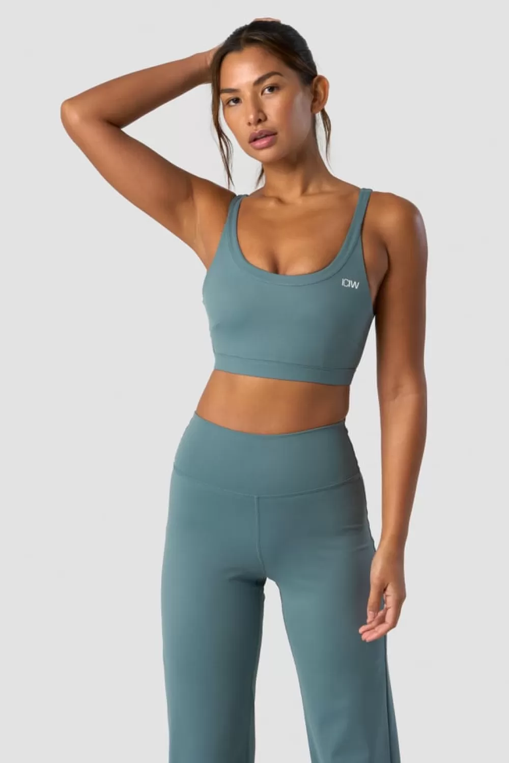 Women ICIW Nimble Sports Bra Steel Blue