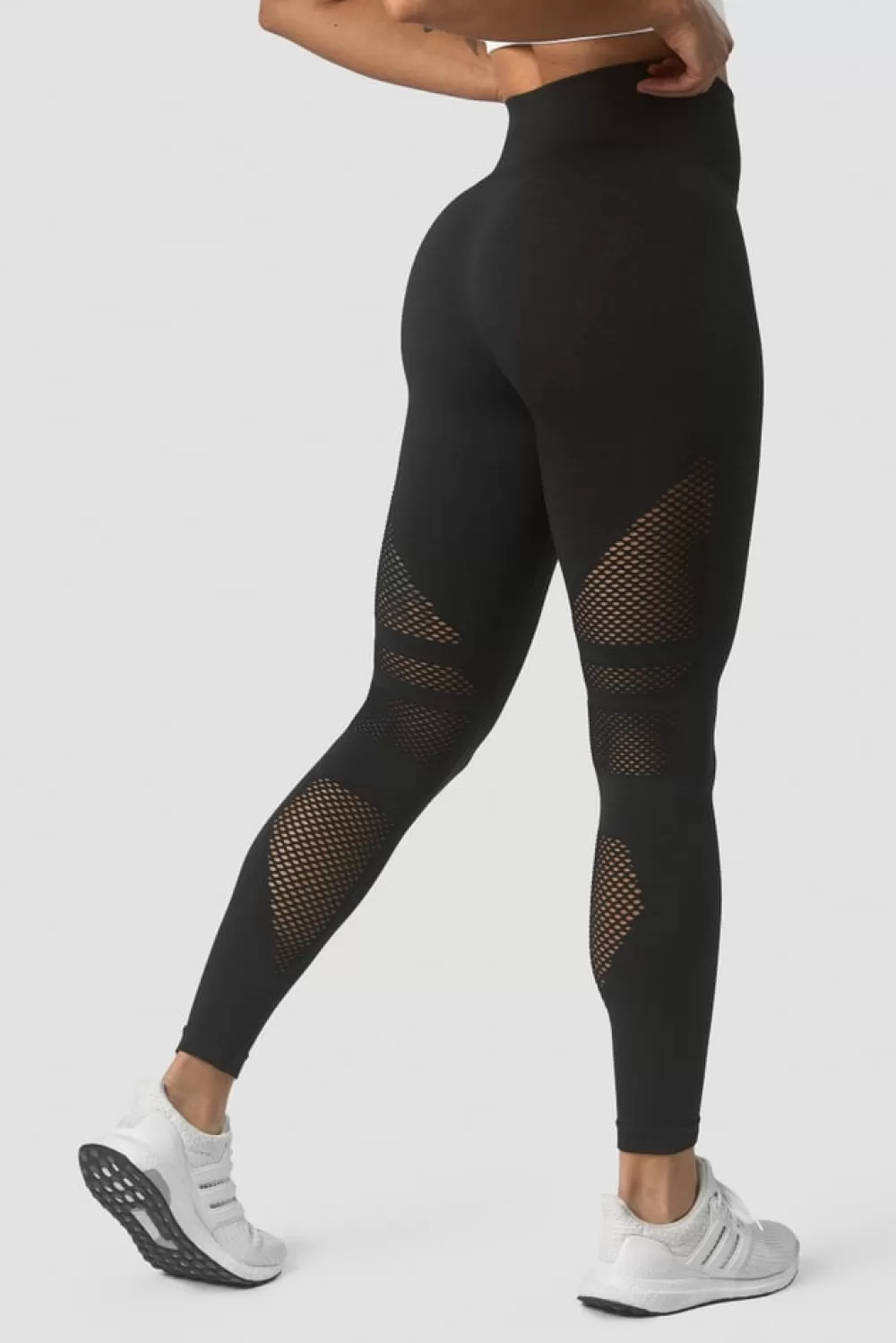 Women ICIW Queen Mesh Seamless Tights Black