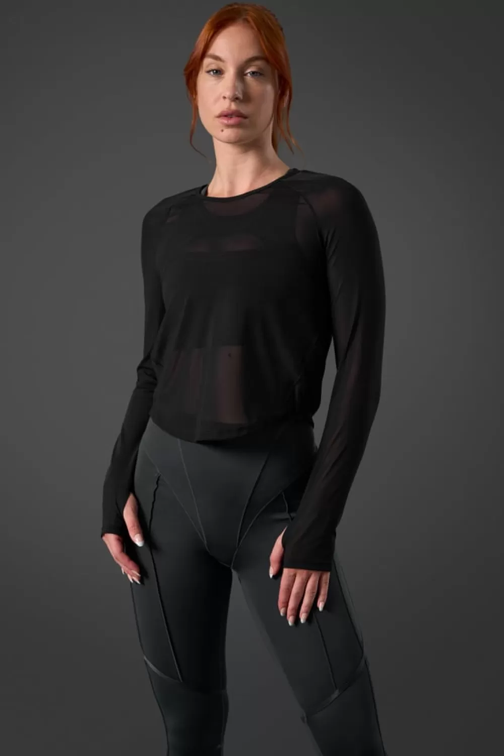 Women ICIW Reboot Mesh Long Sleeve Black