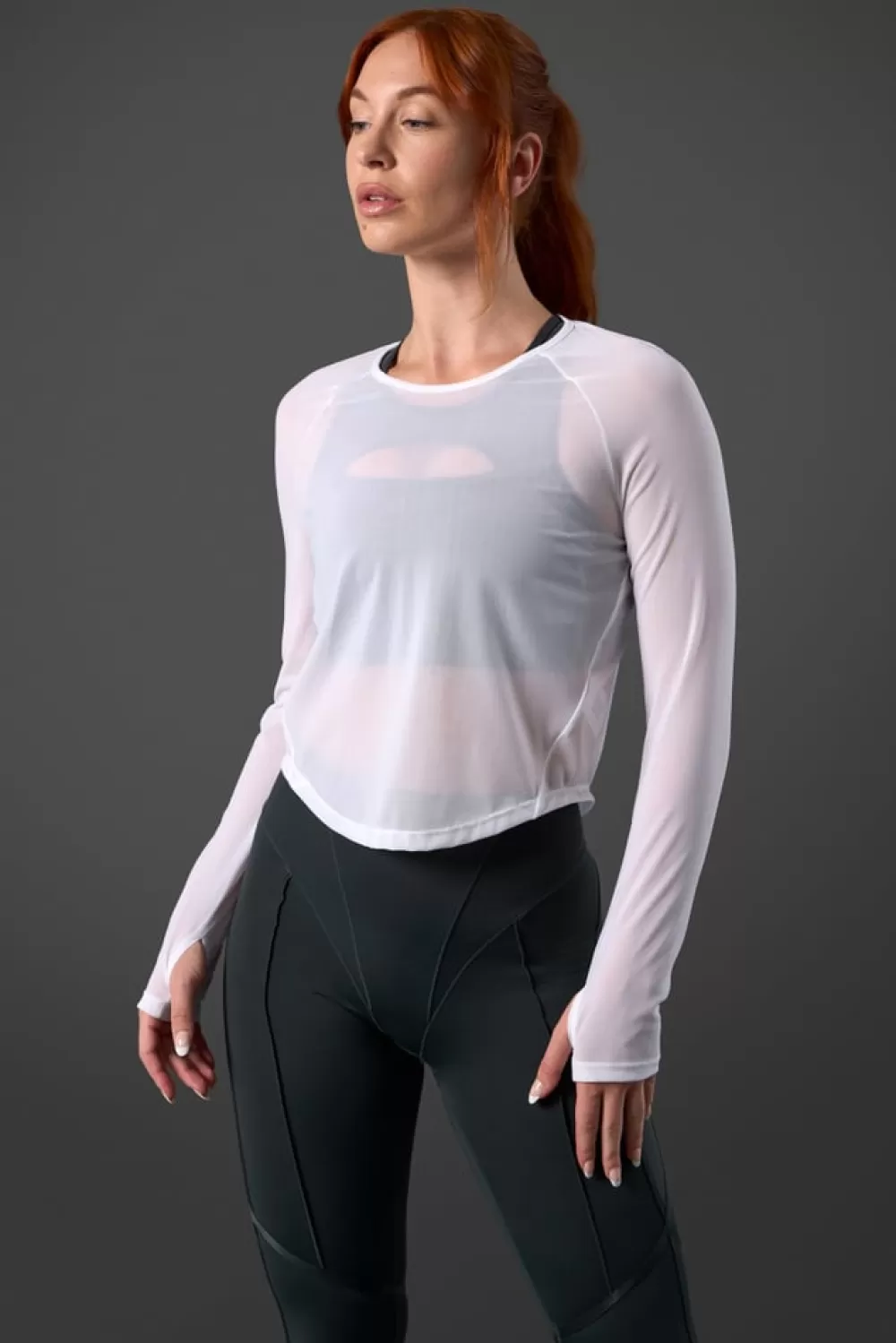 Women ICIW Reboot Mesh Long Sleeve White