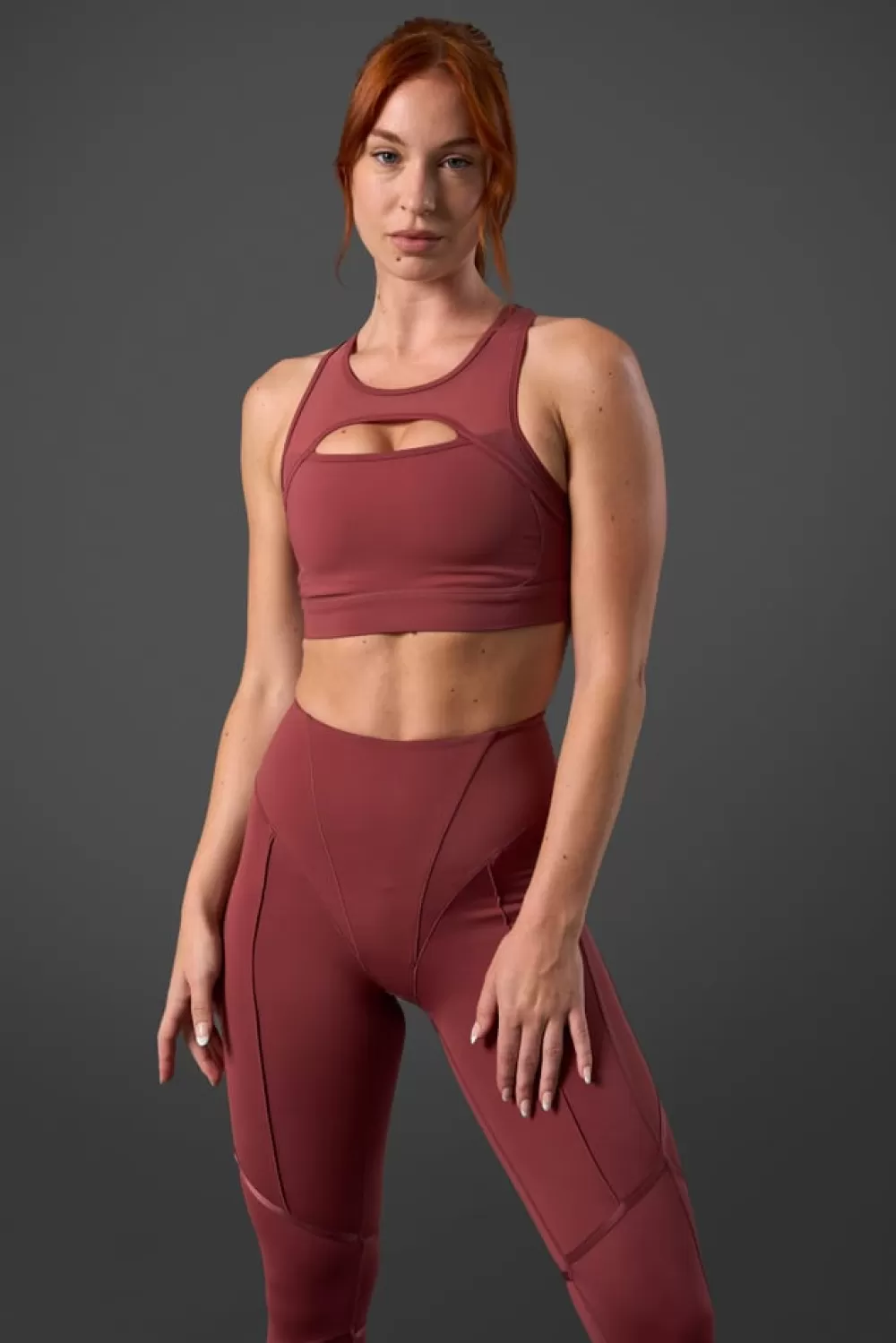 Women ICIW Reboot Sports Bra Brick Red