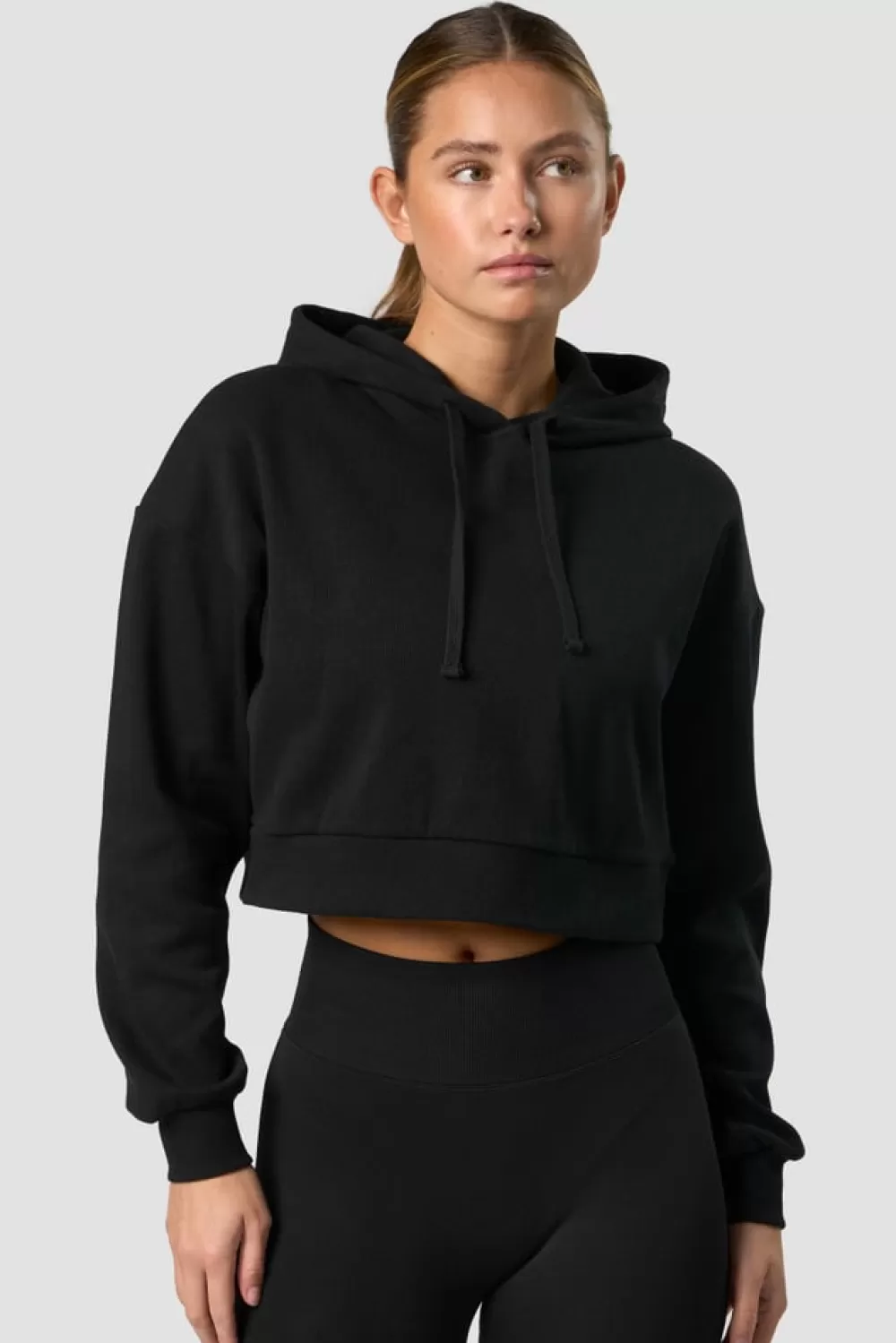 Women ICIW Recharge Cropped Hoodie Wmn Black