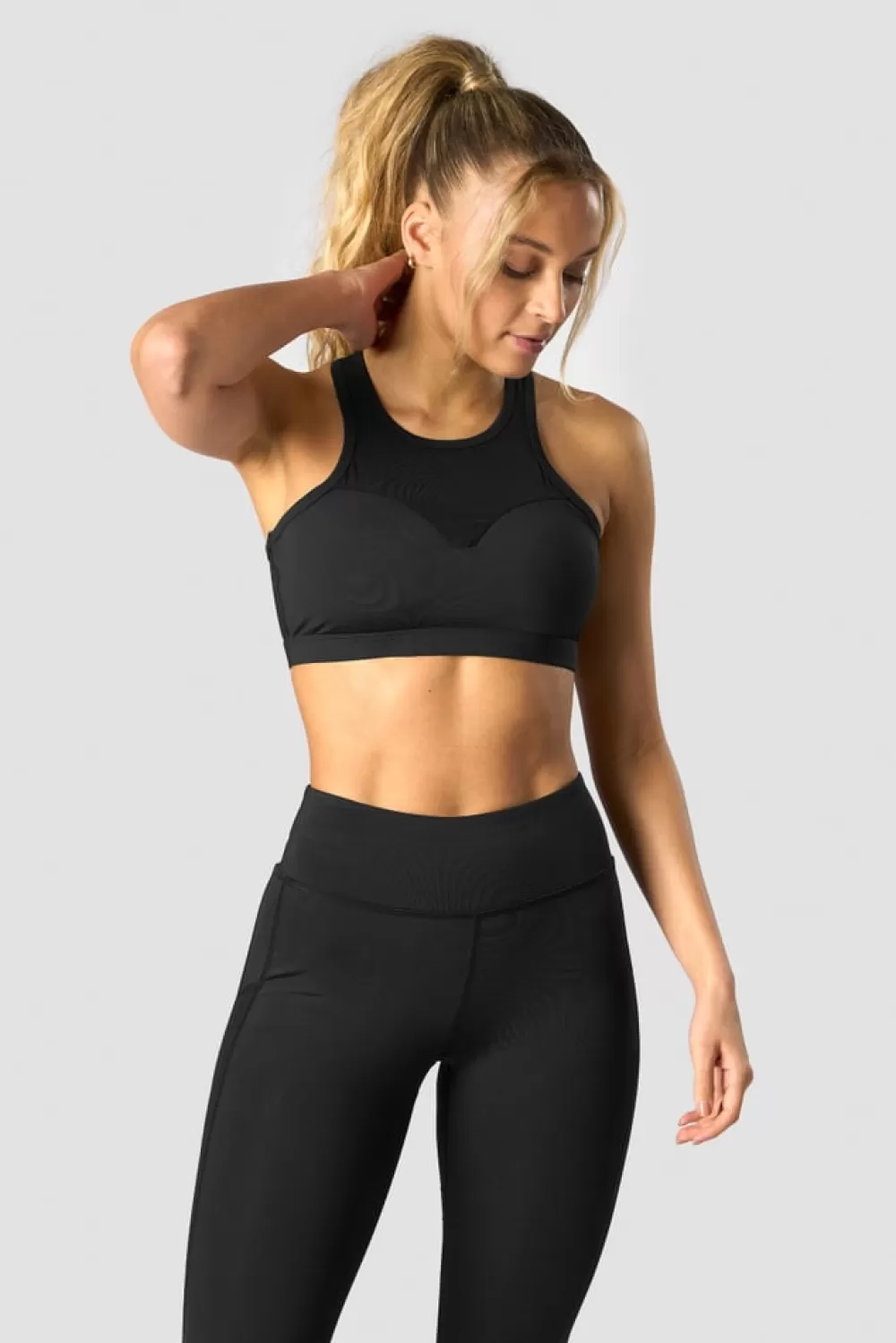 Women ICIW Revive Mesh Sports Bra Black