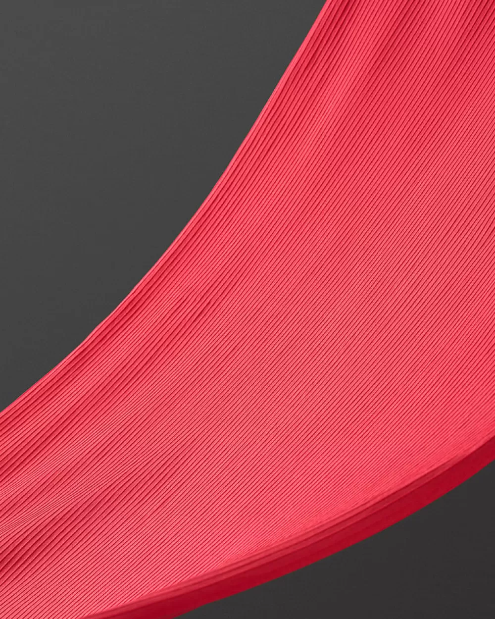 Women ICIW Ribbed Define Seamless Cropped Long Sleeve Coral Red