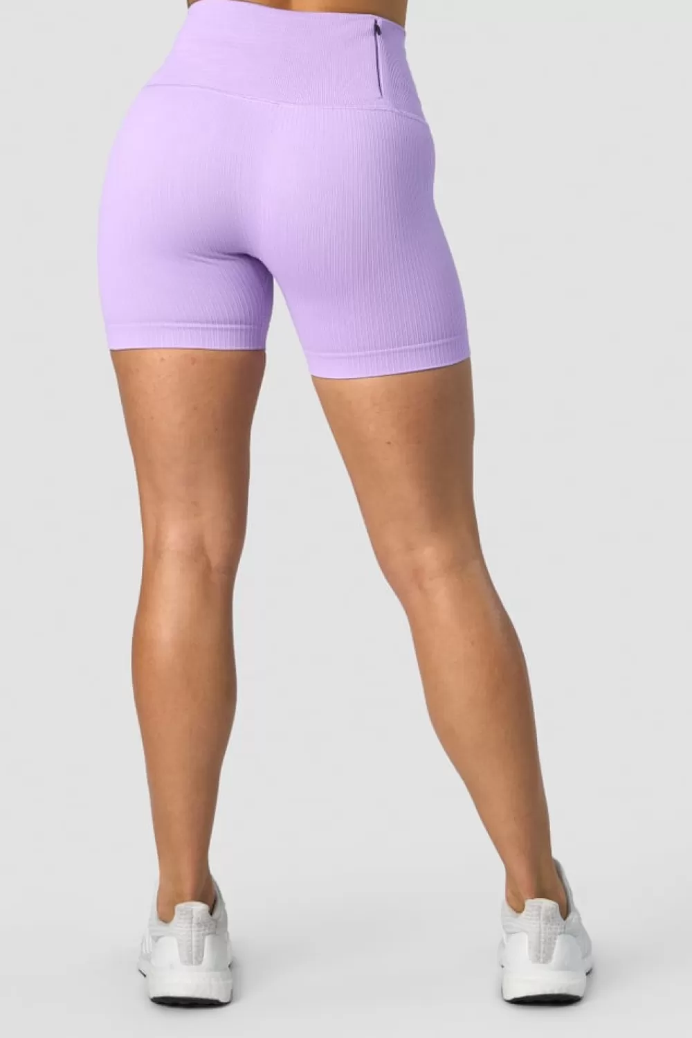 Women ICIW Ribbed Define Seamless Pocket Shorts Lavender