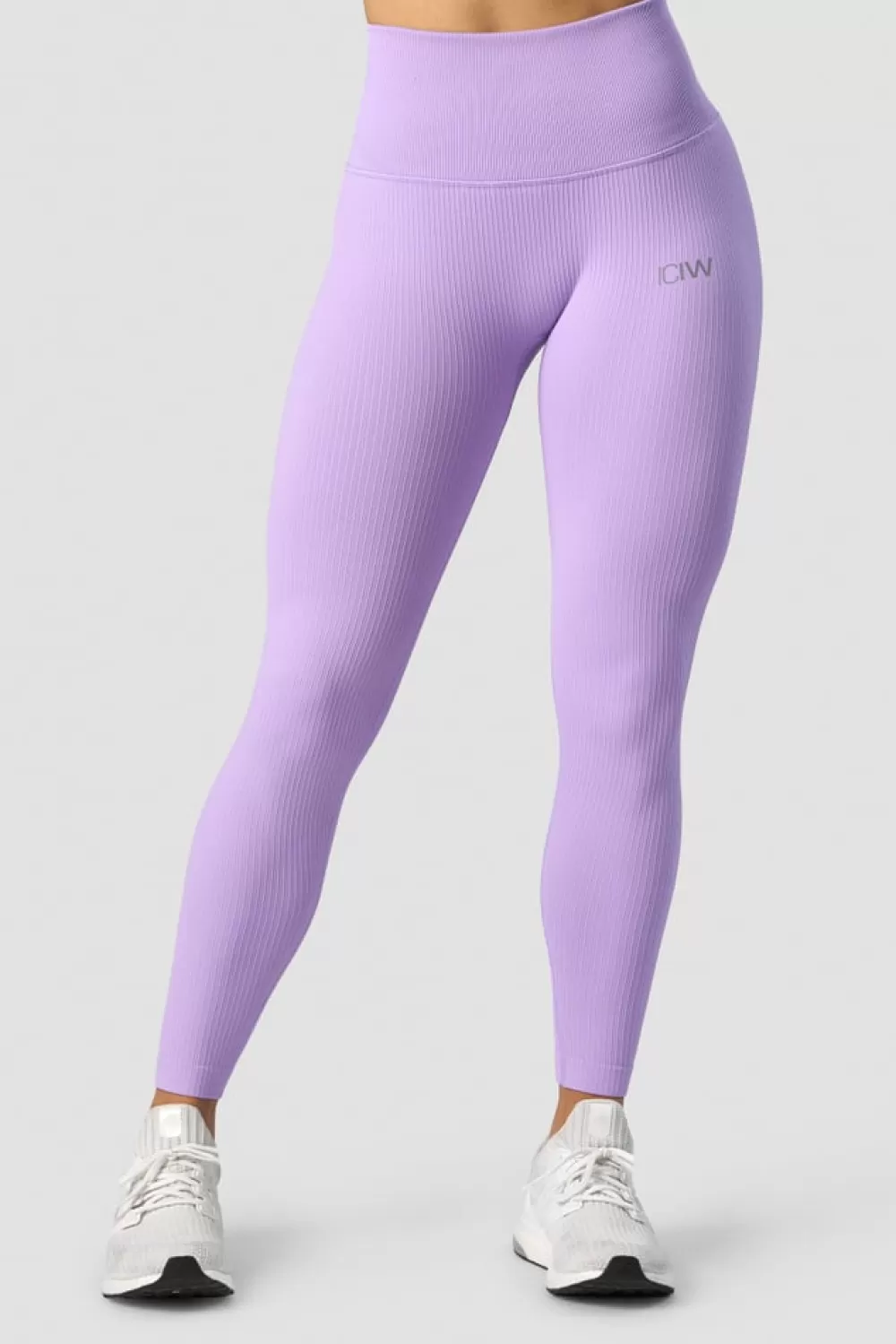 Women ICIW Ribbed Define Seamless Pocket Tights Lavender