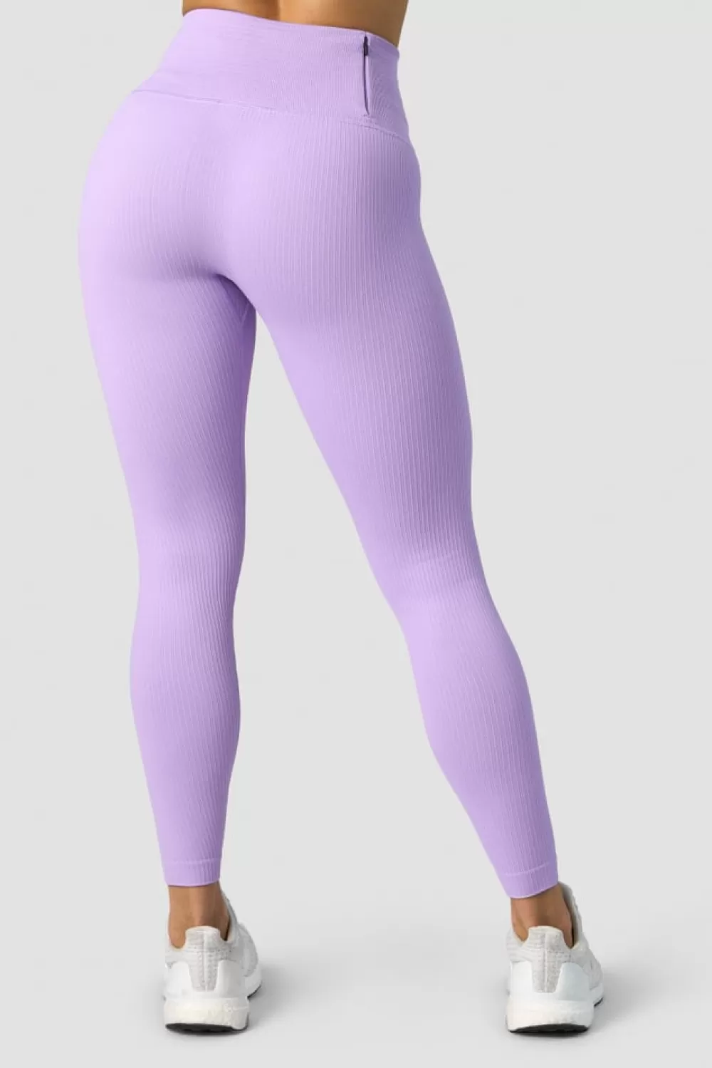 Women ICIW Ribbed Define Seamless Pocket Tights Lavender