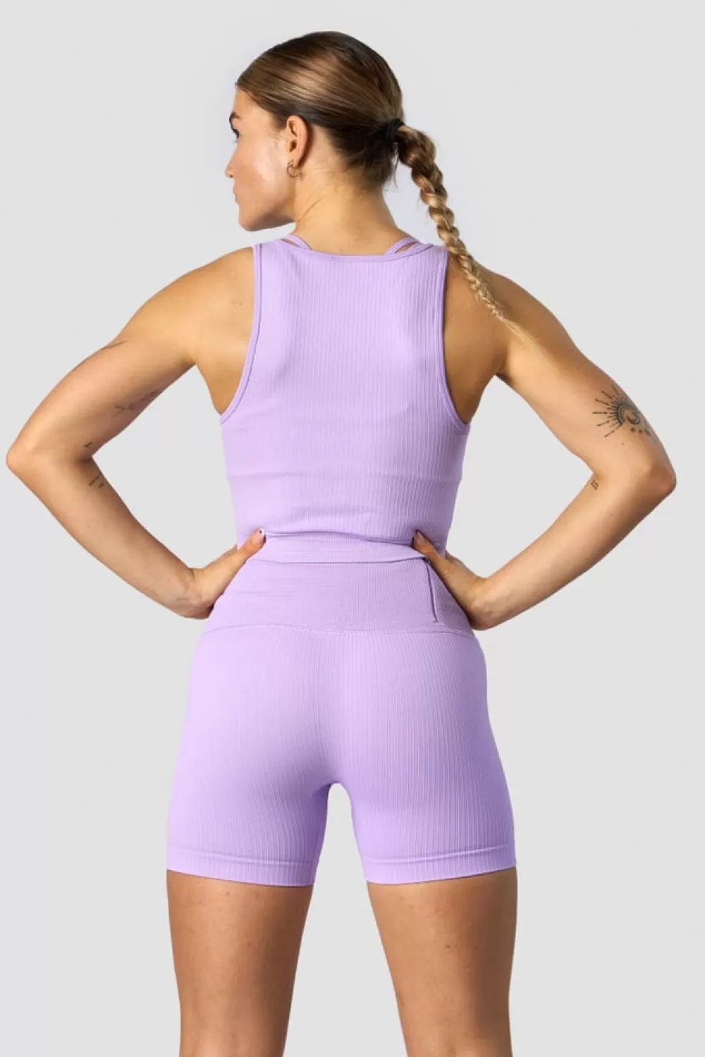 Women ICIW Ribbed Define Seamless Tank Top Lavender