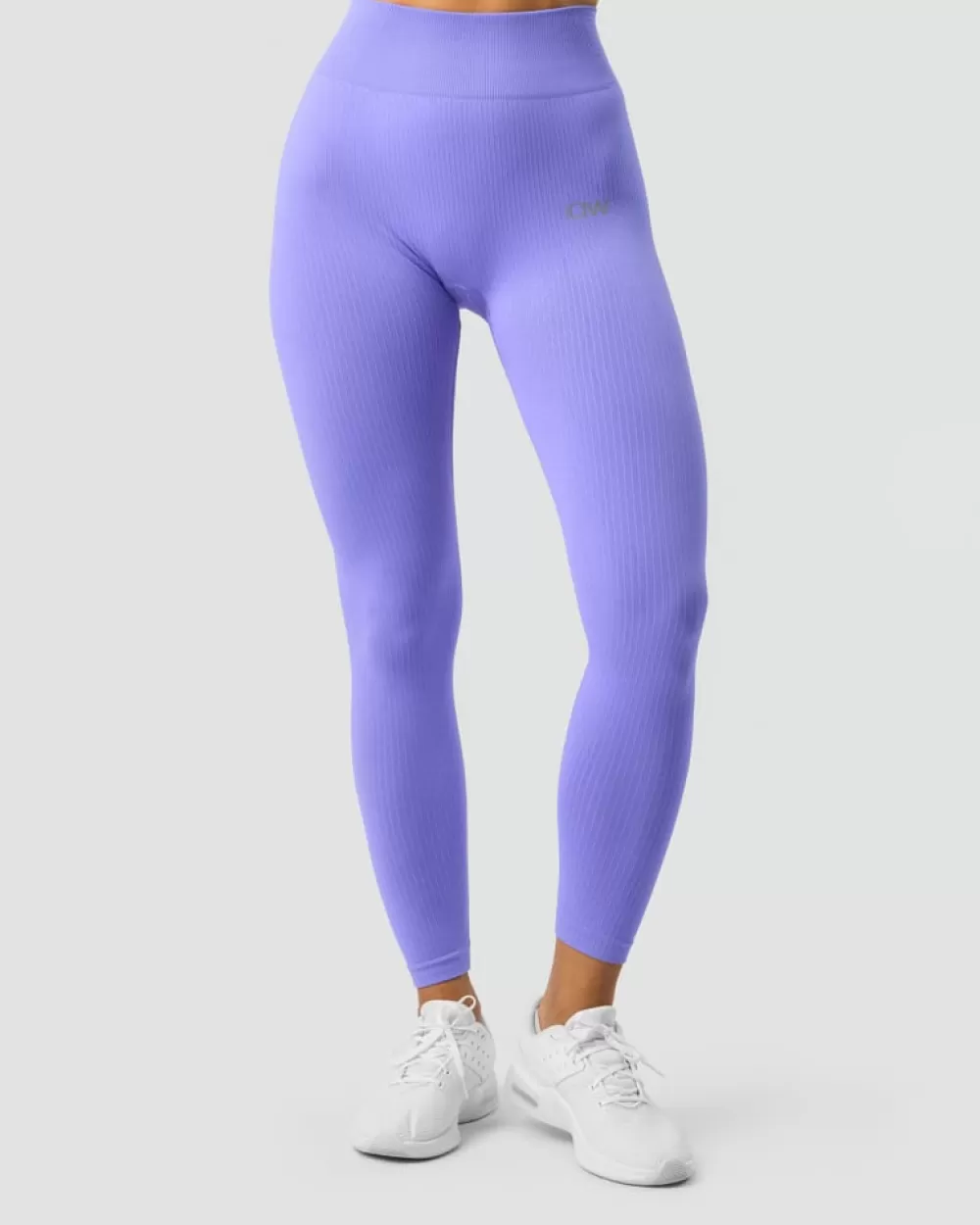 Women ICIW Ribbed Define Seamless Tights Dk Lavender