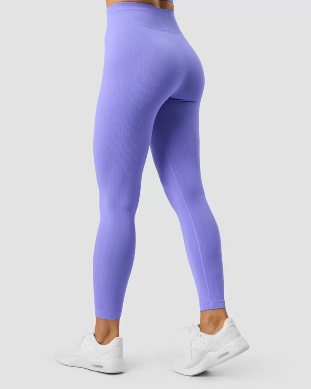 Women ICIW Ribbed Define Seamless Tights Dk Lavender