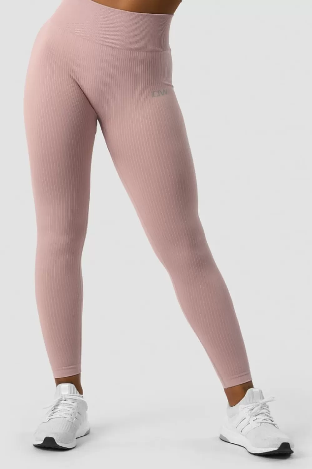 Women ICIW Ribbed Define Seamless Tights Light Mauve