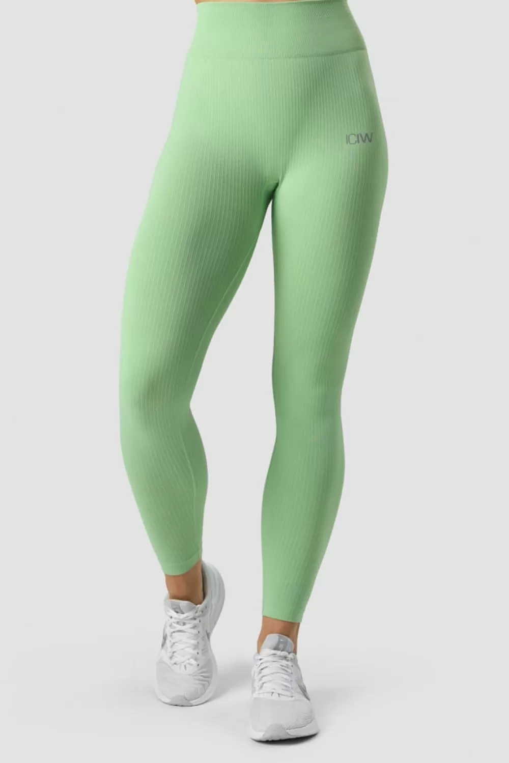 Women ICIW Ribbed Define Seamless Tights Spring Green