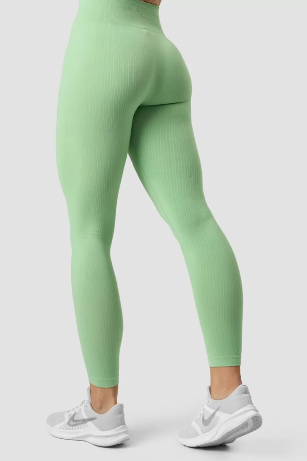 Women ICIW Ribbed Define Seamless Tights Spring Green