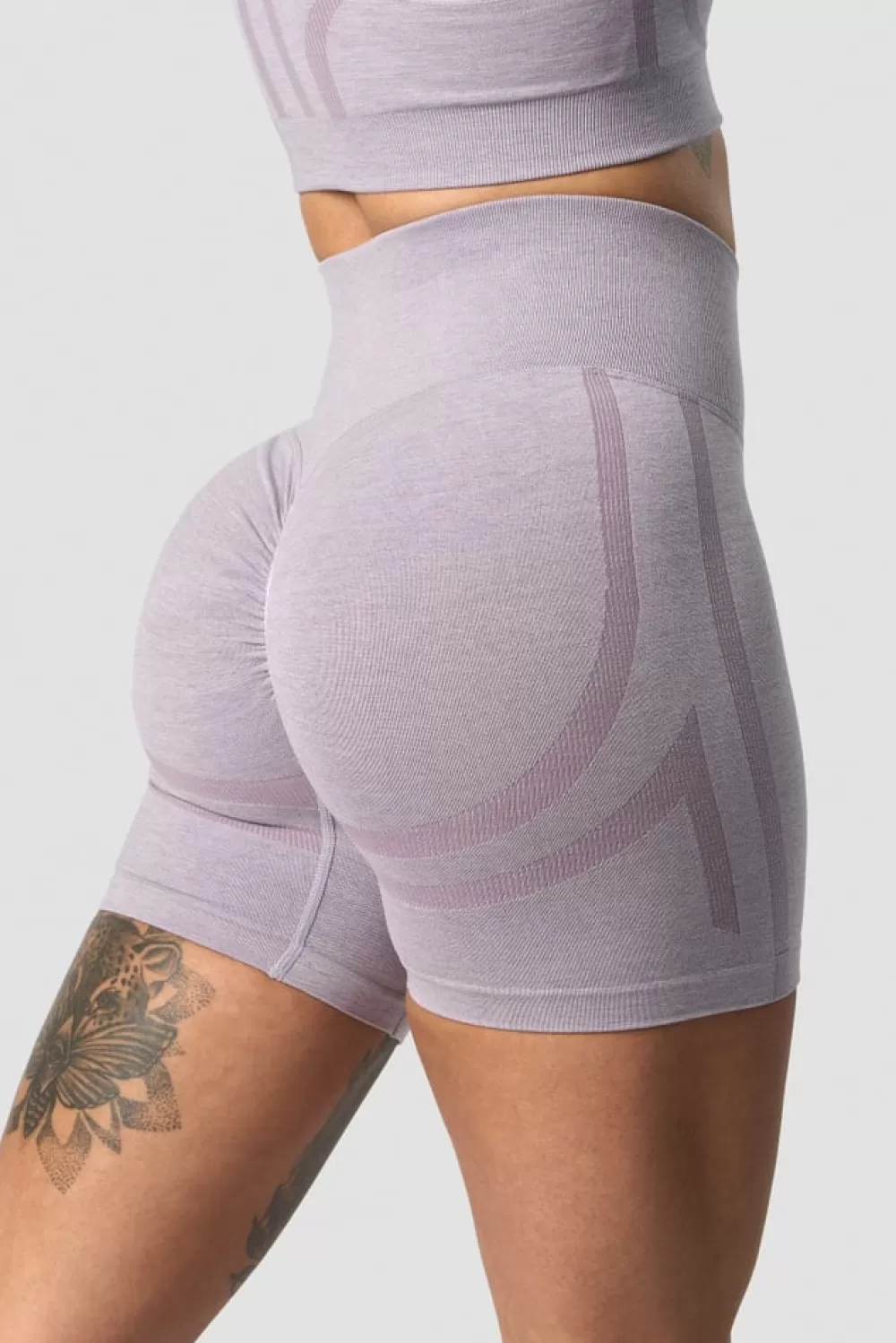 Women ICIW Rush Seamless Shorts Lilac Melange