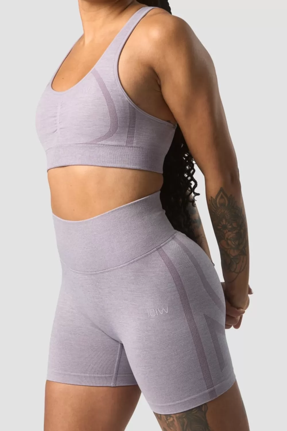 Women ICIW Rush Seamless Sports Bra Lilac Melange