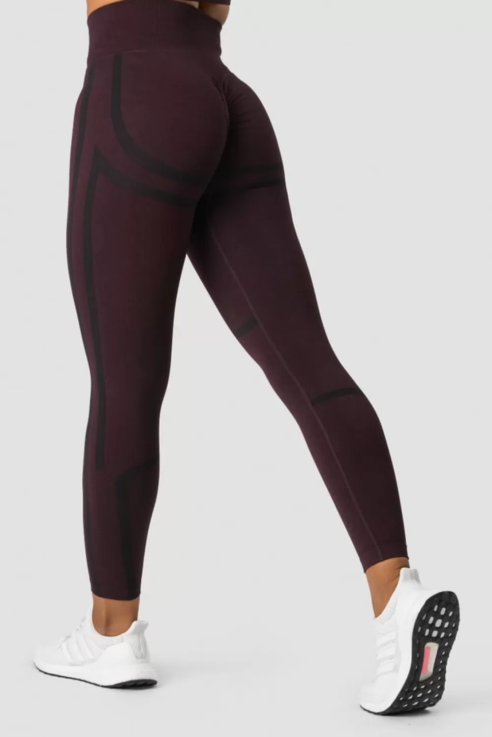 Women ICIW Rush Seamless Tights Burgundy