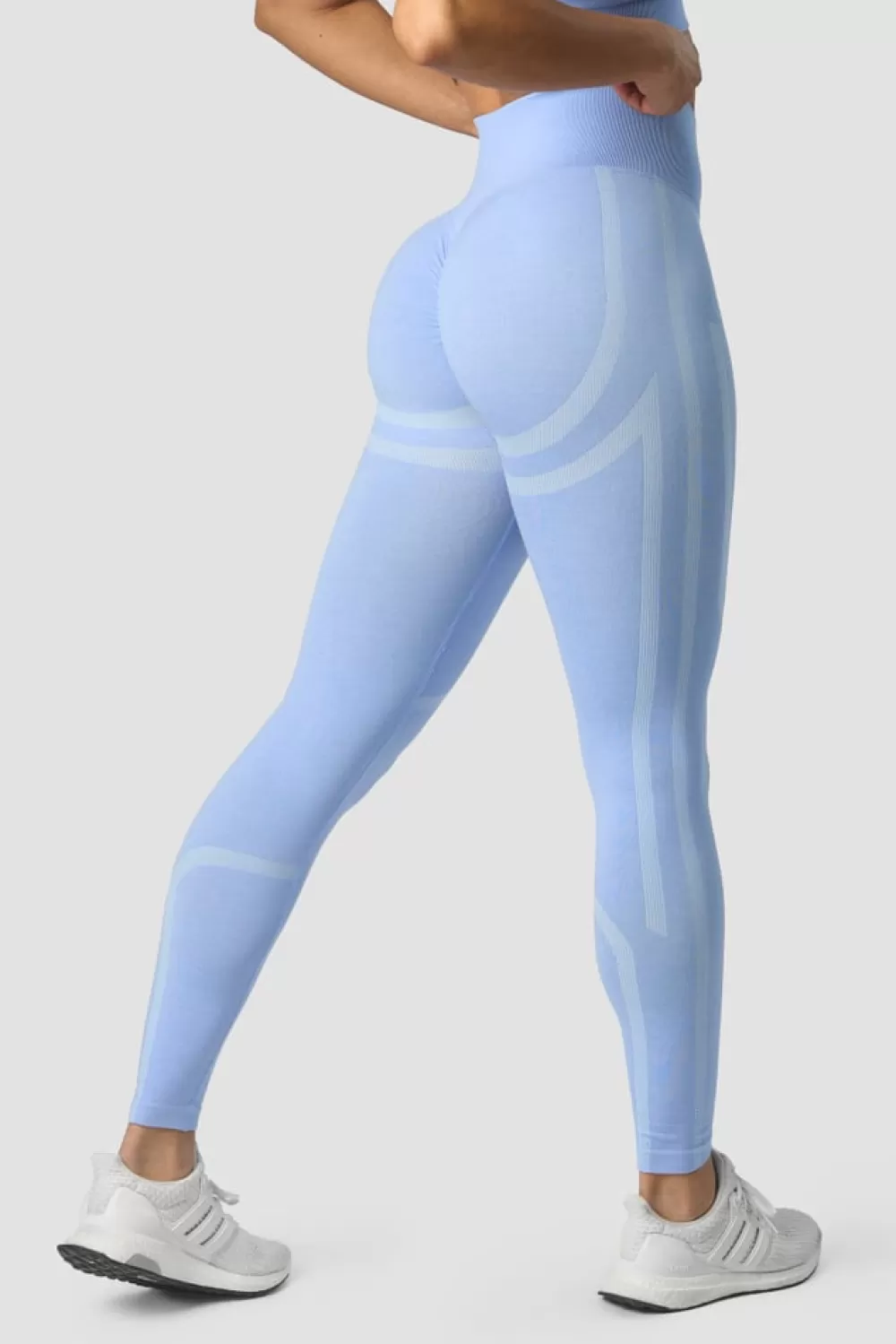 Women ICIW Rush Seamless Tights Soft Blue Melange