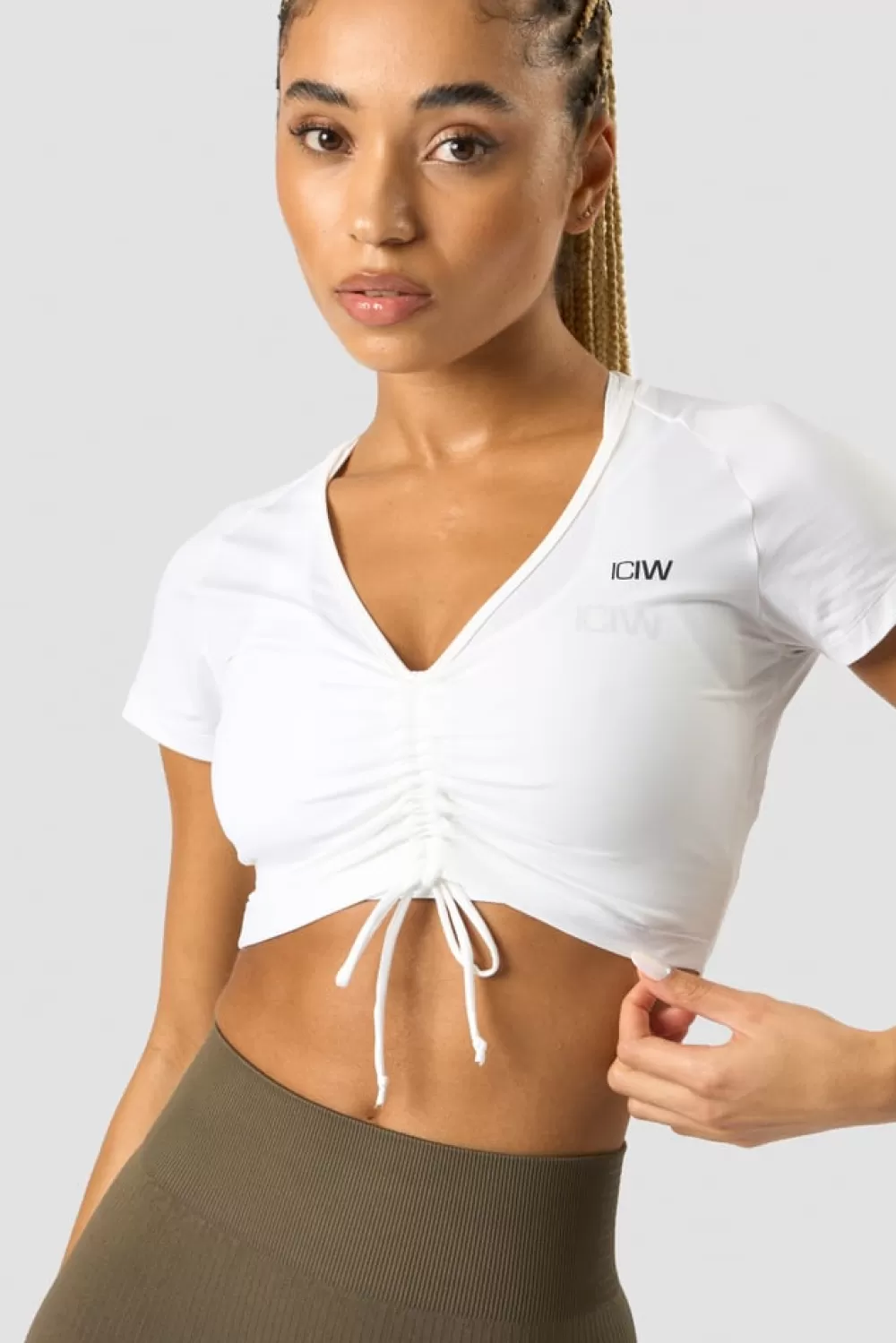 Women ICIW Scrunch T-shirt White Wmn