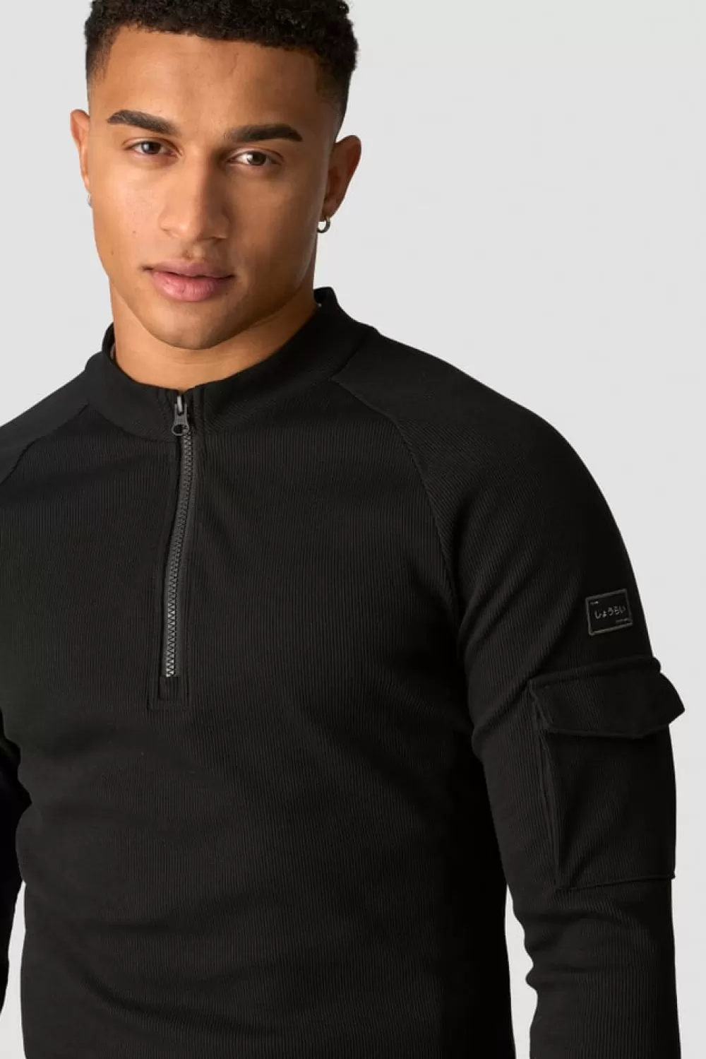 ICIW Shourai 1/4 Zip LS Men Black