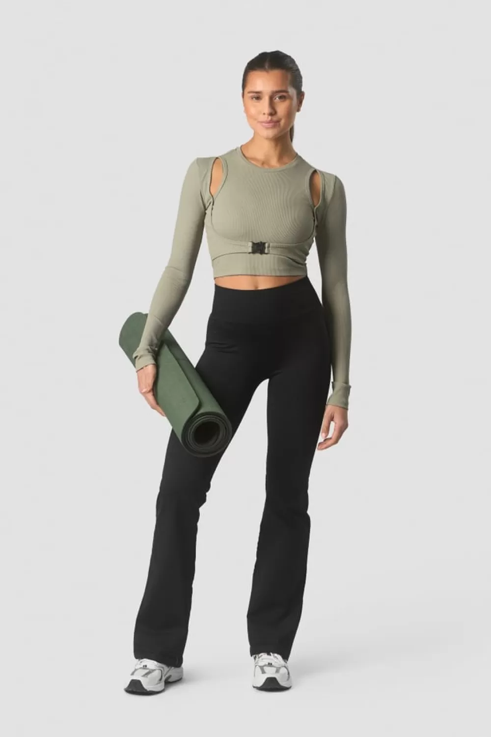 Women ICIW Shourai Cropped Long Sleeve Wmn Light Sea Green