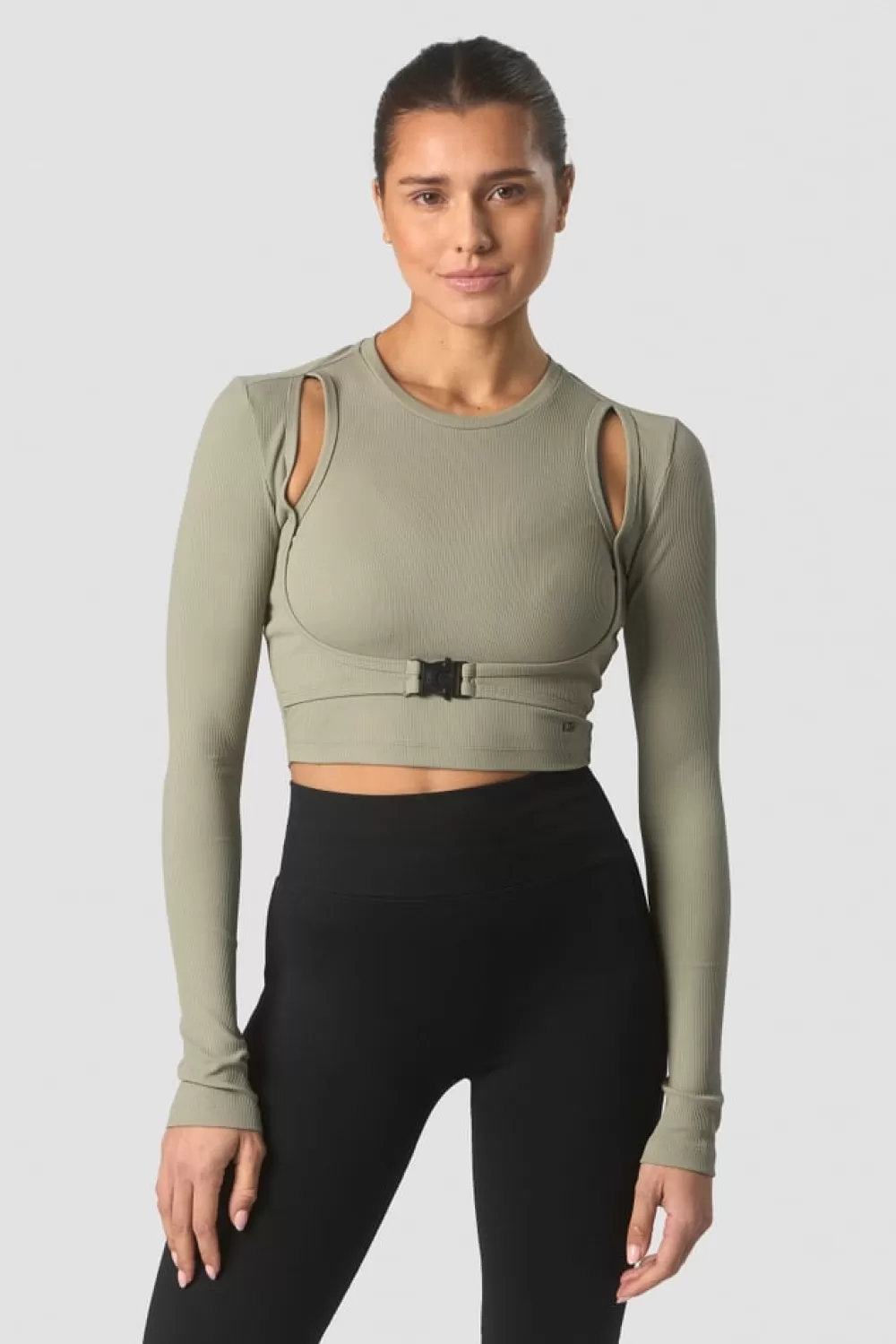 Women ICIW Shourai Cropped Long Sleeve Wmn Light Sea Green