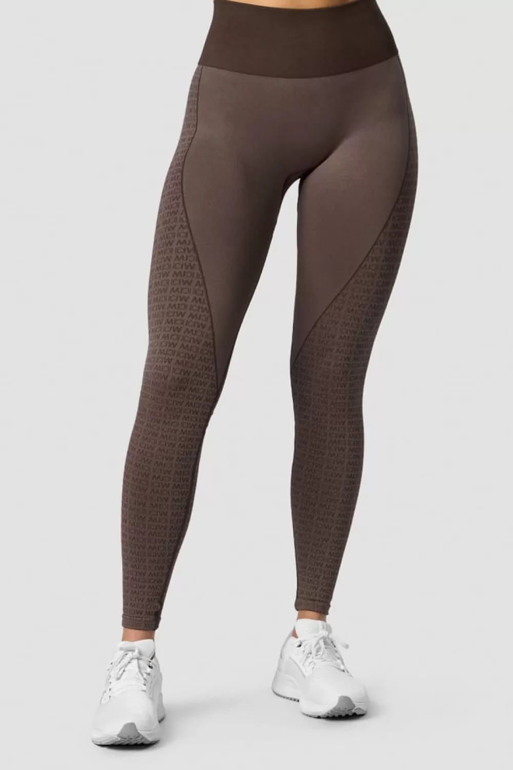 Women ICIW Signature Seamless Tights Dark Brown