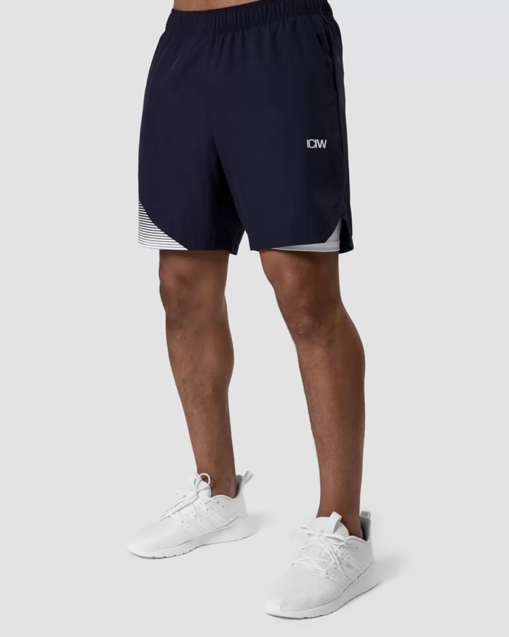 ICIW Smash Padel 2-in-1 Shorts Navy/White Men