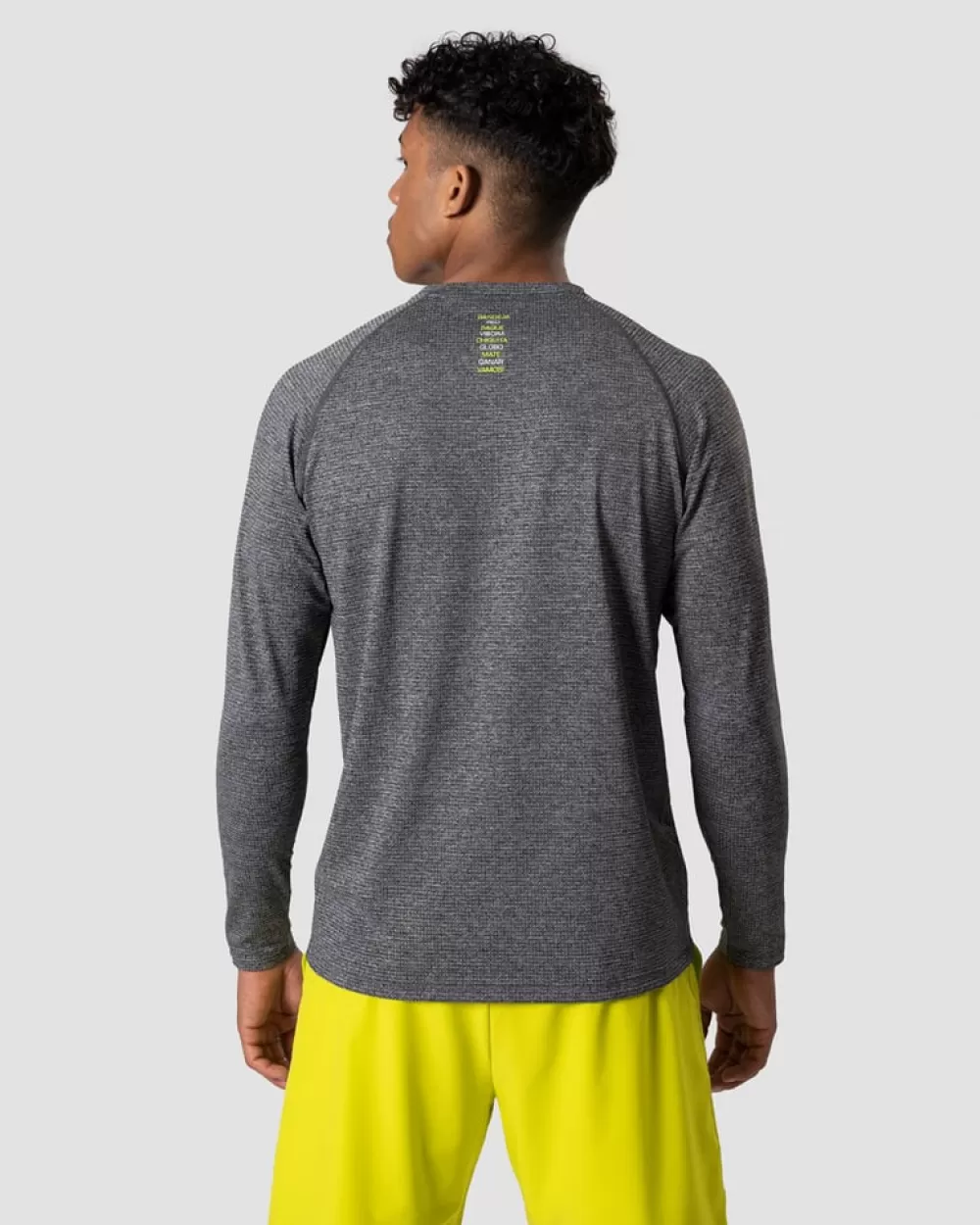 ICIW Smash Padel Mesh Longsleeve Grey Melange Men