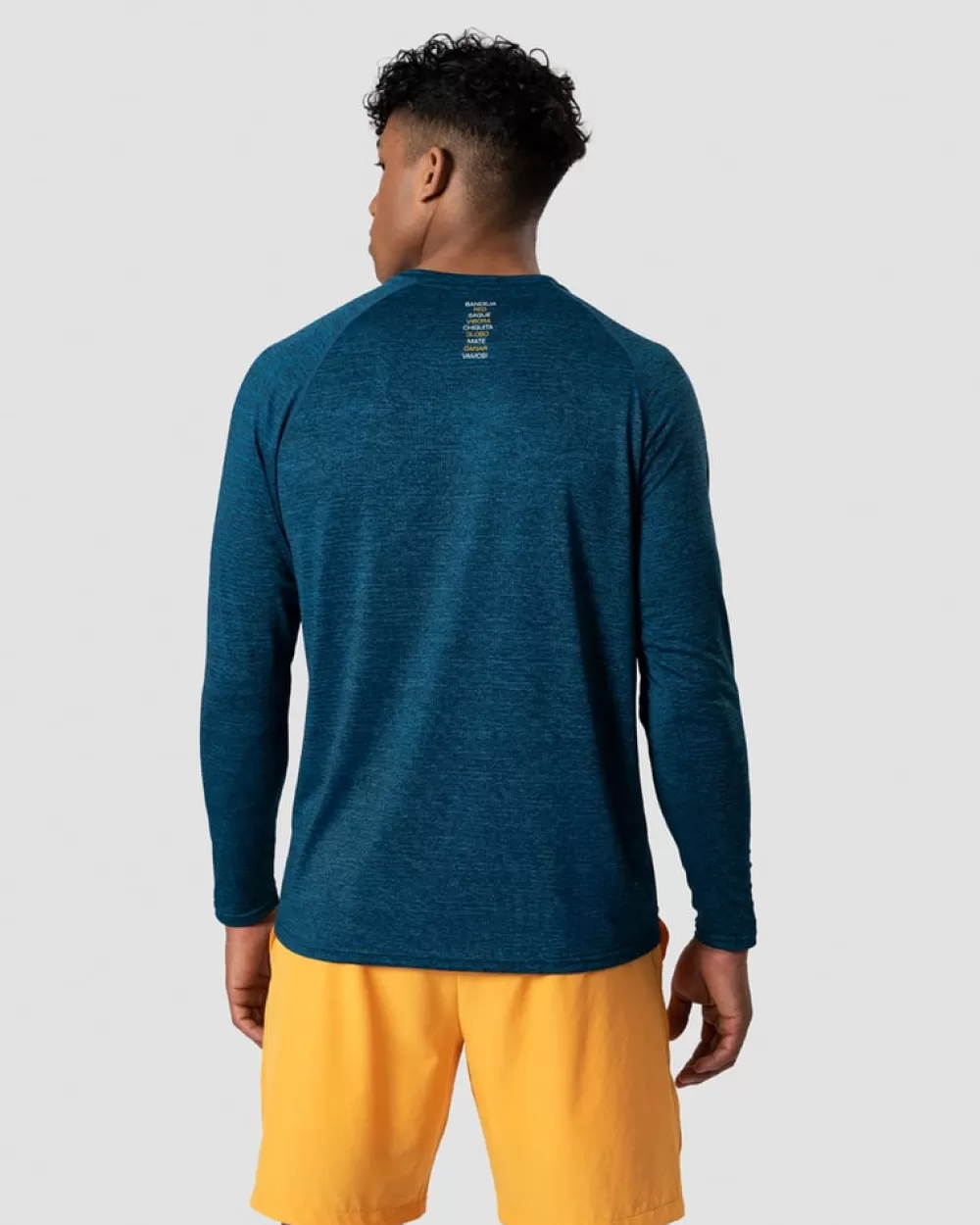 ICIW Smash Padel Mesh Longsleeve Teal Melange Men