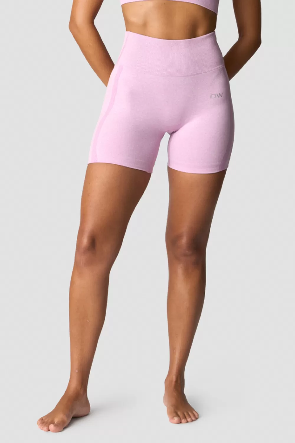 Women ICIW Soft Seamless Shorts Wmn Lavender Melange