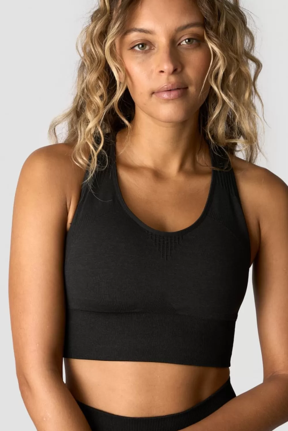 Women ICIW Soft Seamless Sports Bra Black