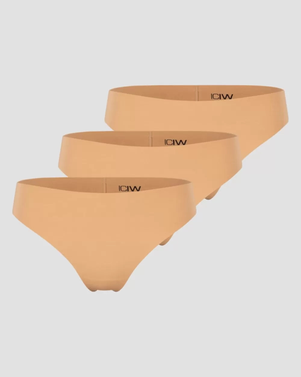 Women ICIW Soft Thong 3-pack Almond