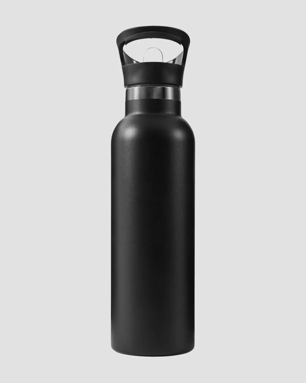 Women ICIW Stainless Steel Water Bottle Black W. White Logo 600ml