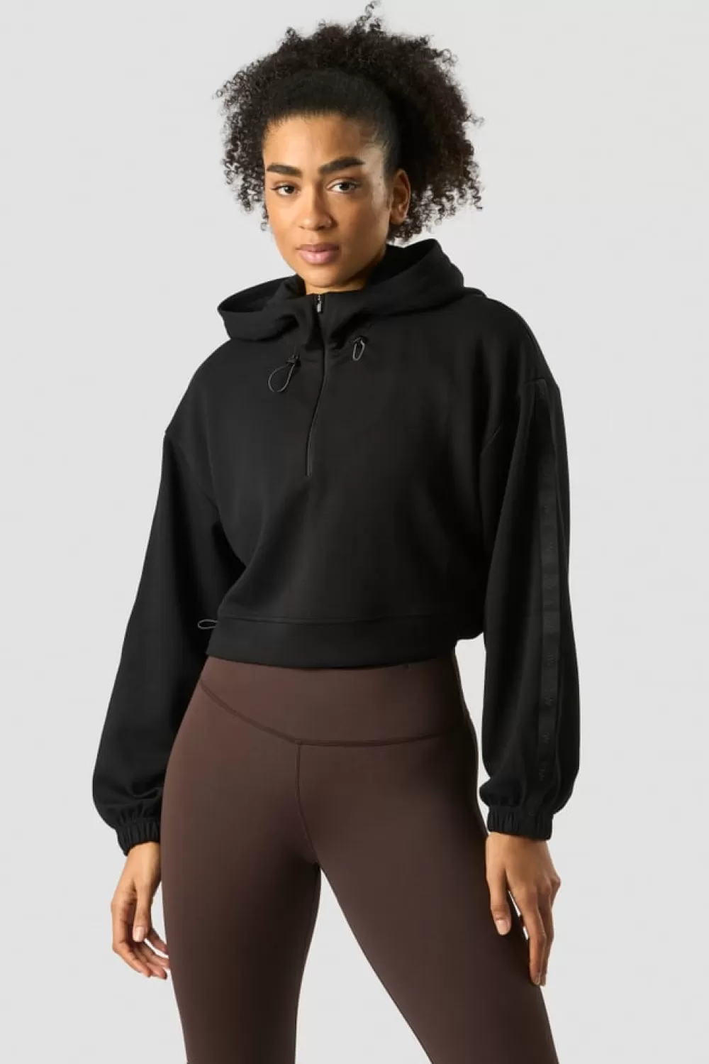 Women ICIW Stance Cropped Hoodie Wmn Black