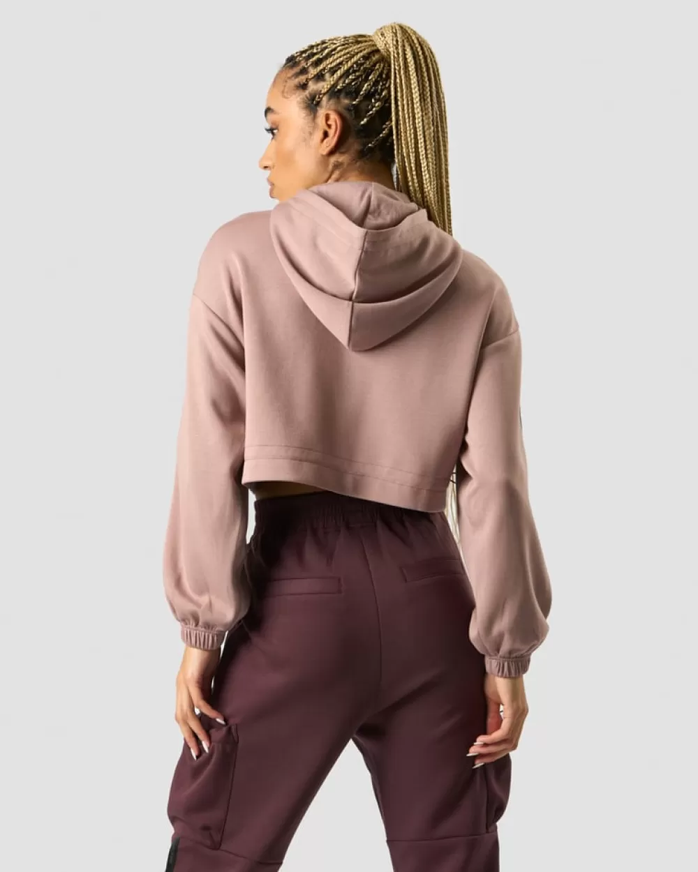 Women ICIW Stance Cropped Hoodie Wmn Light Mauve