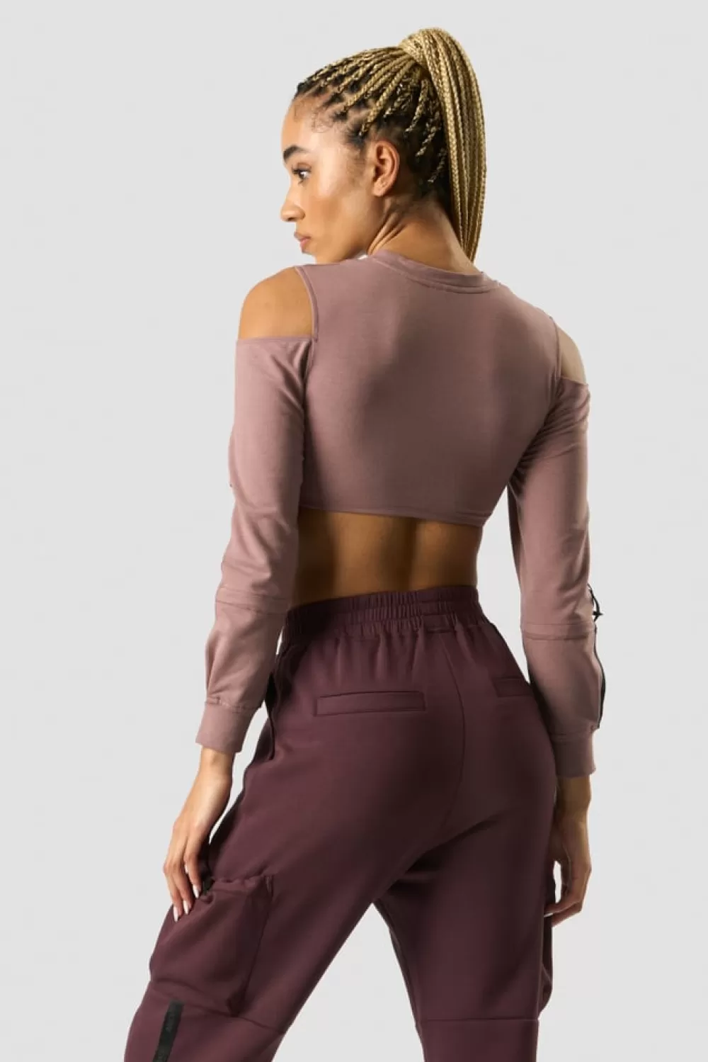 Women ICIW Stance Cropped Long Sleeve Wmn Light Mauve