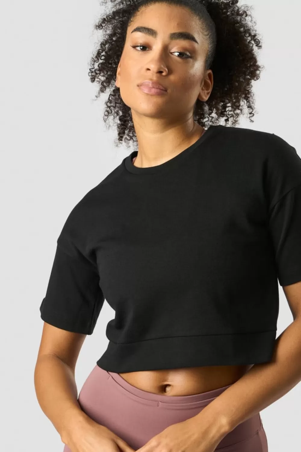 Women ICIW Stance Cropped T-shirt Wmn Black